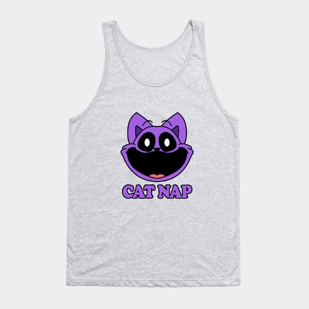 Cat nap cartoon Tank Top by Vatar